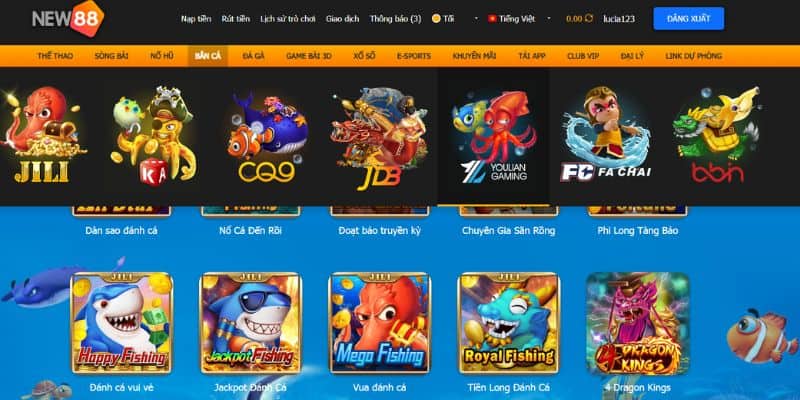 Bắn Cá New88 - Hướng Dẫn Tải Nhanh Chóng Và Luật Chơi 5 Bắn cá New88 và luật chơi bắn cá
