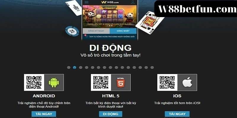Tải W88 bằng điện thoại phiên bản mới nhất tháng 11 2022 6 tai w88 3